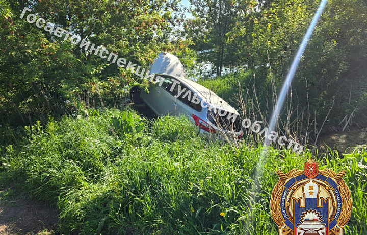 Водителя и пассажира иномарки госпитализировали после ДТП в Узловском районе