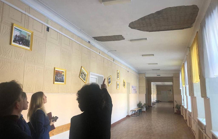 В новомосковской школе, где обрушился потолок, выявили еще несколько нарушений