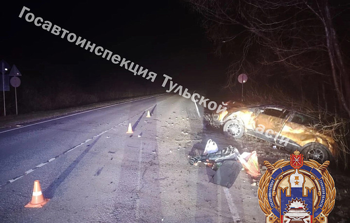 Двухлетний ребёнок пострадал в аварии на трассе в Кимовском районе