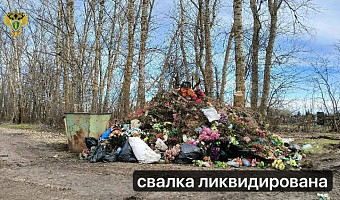 В Куркинском районе убрали несанкционированную свалку