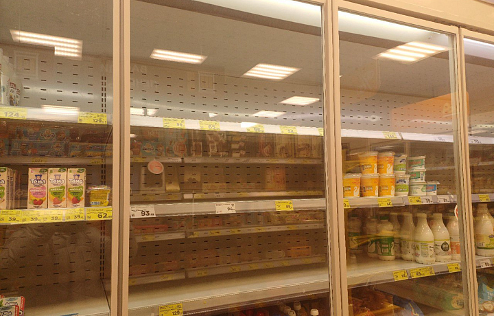 Туляки пожаловались на отсутствие молока и хлеба в некоторых супермаркетах