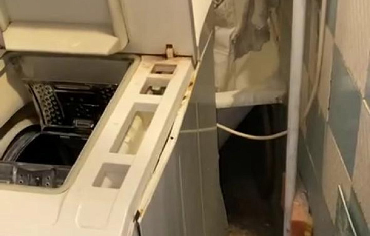В Ефремове на улице Химиков произошло замыкание стиральной машины