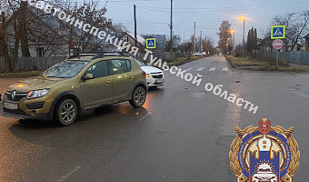 В Киреевске столкнулись Chevrolet Cruze и Renault Sandero