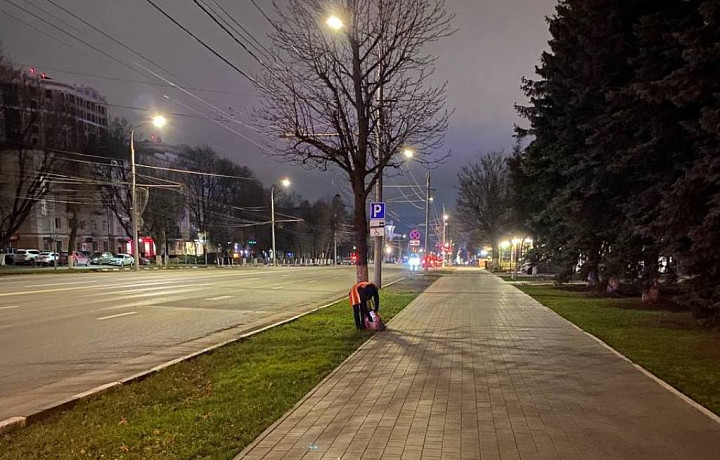 В Туле 10 ноября провели уборку дорог и тротуаров