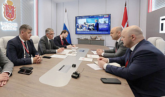 Тульский губернатор Миляев встретился с послом Беларуси в РФ Рогожником