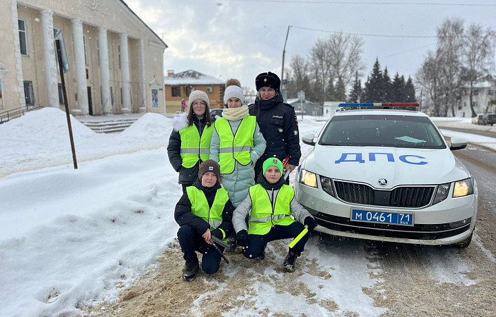 Сотрудники ясногорской Госавтоинспекции провели мероприятие «Пристегнись сам, пристегни ребенка»