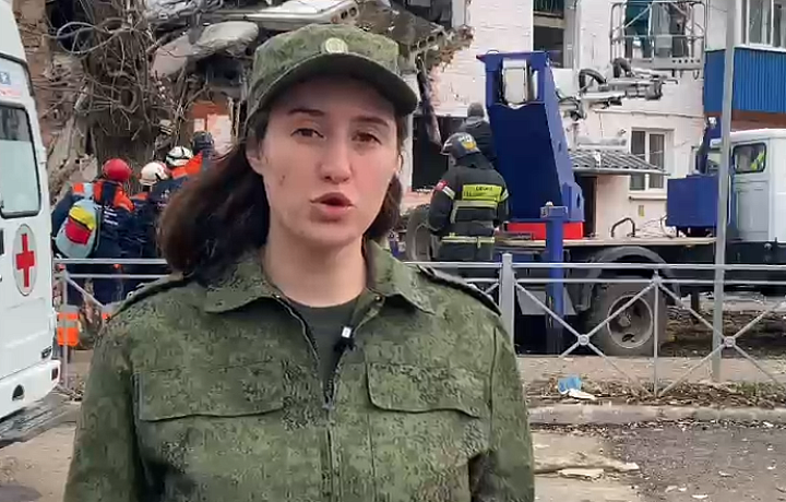 Опубликовано видео с места обрушения дома в Куркино Тульской области