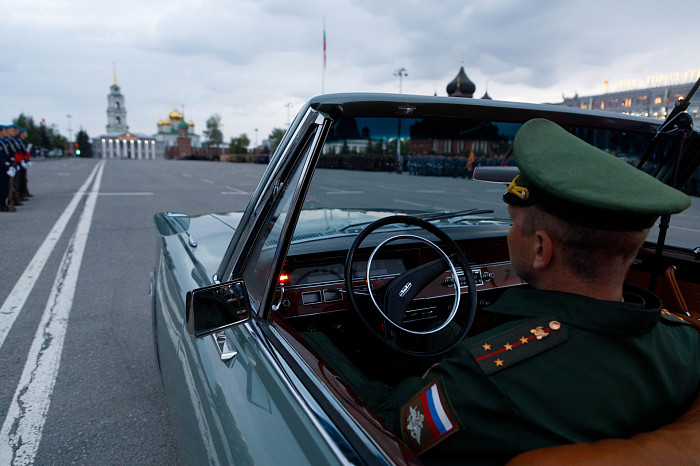 Первая репетиция Парада Победы прошла на площади Ленина в Туле