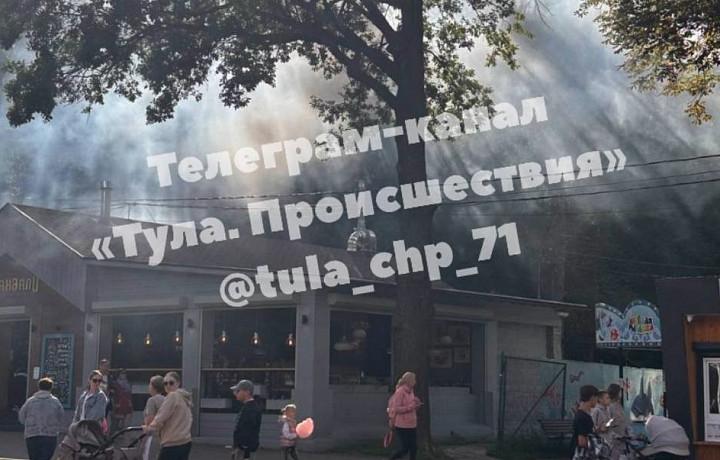 Очевидцы сообщили о задымлении в Центральном парке Тулы
