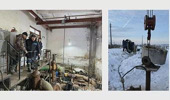 В поселке Шварцевский Киреевского района пятый день восстанавливают водоснабжение