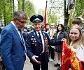 Тульские кадеты и студенты поздравили ветерана Великой Отечественной войны с наступающим Днем Победы