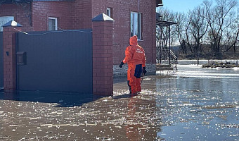 В Ефремове сотрудники МЧС помогли женщине выбраться из дома, участок перед которым затопило из-за половодья