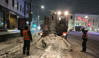 Больше трех тысяч кубометров снега вывезли за сутки с тульских улиц