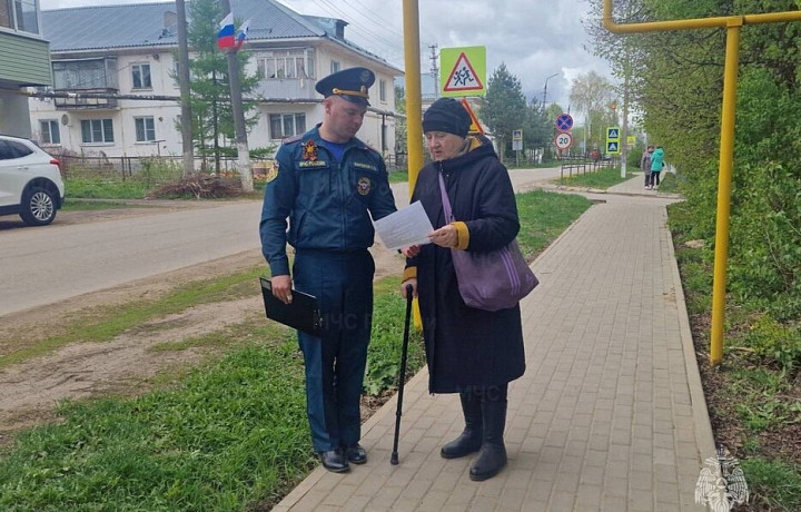 Тульские спасатели провели профилактическую работу среди населения