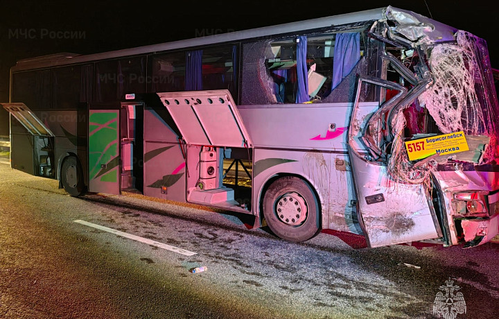 Пять человек пострадали при столкновении двух пассажирских автобусов в Ефремове Тульской области