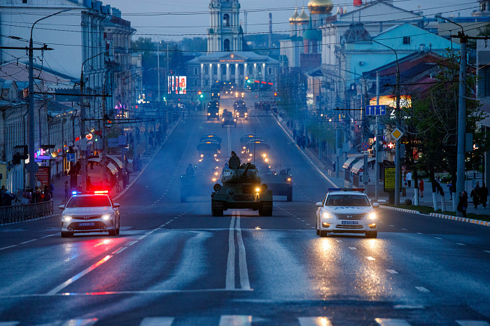 Фоторепортаж: в Туле прошла вторая репетиция Парада Победы