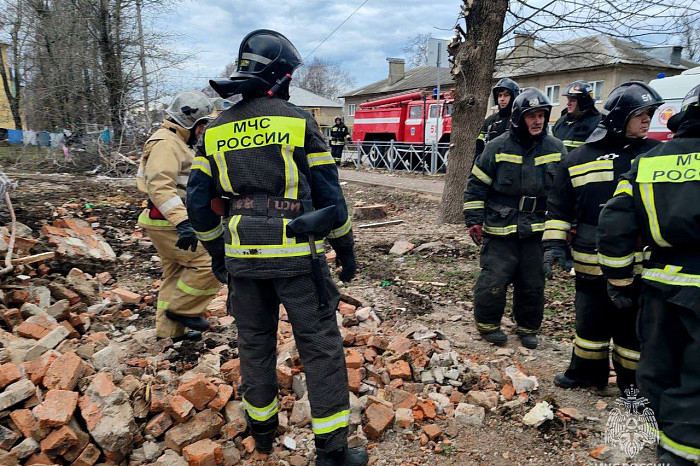 Опубликованы фото с места взрыва бытового газа в Куркино Тульской области