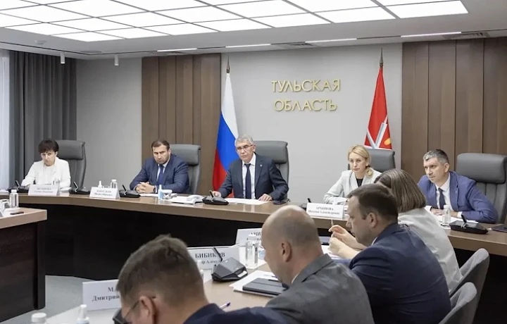 Тульский губернатор Миляев провел заседание оперативного штаба