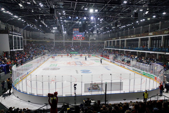 Фоторепортаж: как прошел матч между национальными сборными России и Беларуси