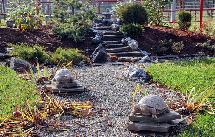 В Центральном парке Тулы обустроили сад камней в восточном стиле