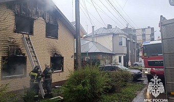 При пожаре в частном доме на улице Одоевской в Туле погибла пенсионерка