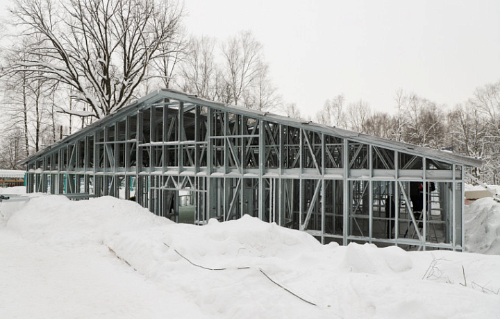 В тульском лагере «Орленок» строят два модульных корпуса к началу летней смены