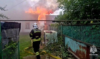 Частный дом в Ефремове сгорел из-за неисправного дымохода