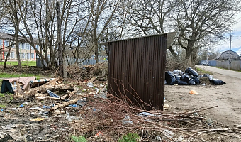 На улице Советской в поселке Куркино выявлена несанкционированная свалка