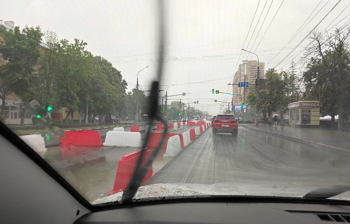 Проспект Ленина в Туле снова встал в огромной пробке 25 мая