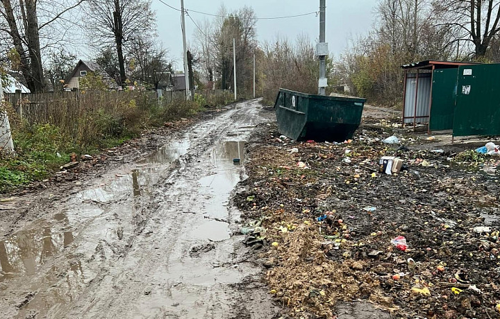 Жители Новомосковска пожаловались на состояние мусорной площадки