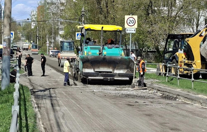 На улице Галкина в Туле стартовал капремонт