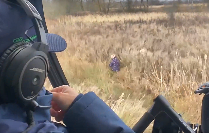 Опубликовано видео спасения ребенка из Тульской области, который ушел из дома: девочка провела ночь в поле