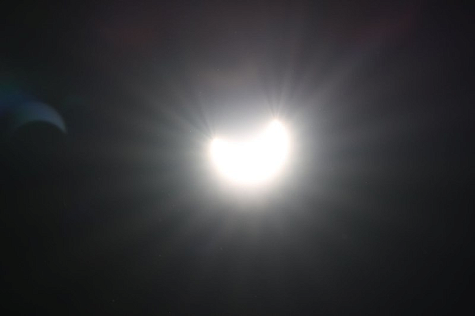 В Туле сфотографировали солнечное затмение