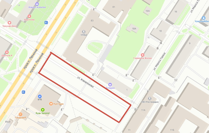 В Туле 17 ноября ограничат движение транспорта на улице Жаворонкова