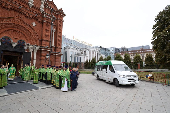В Успенский кафедральный собор Тулы прибыл ковчег с мощами преподобного Сергия Радонежского