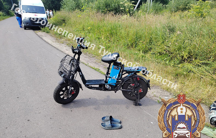 В Кимовском районе подросток пострадал в ДТП с электровелосипедом