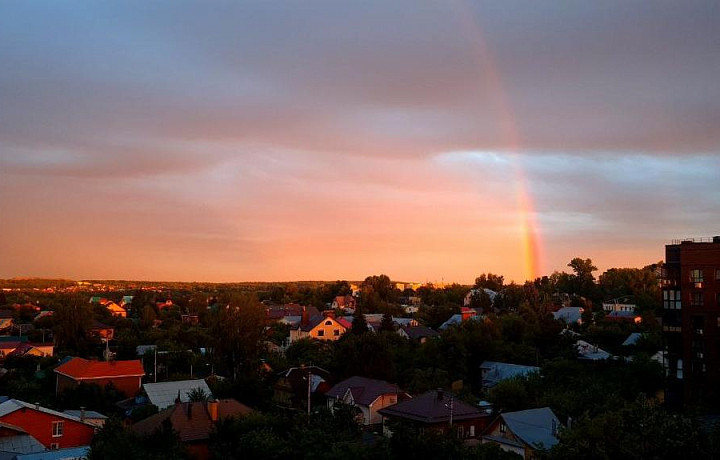 В небе над Тулой появилась радуга