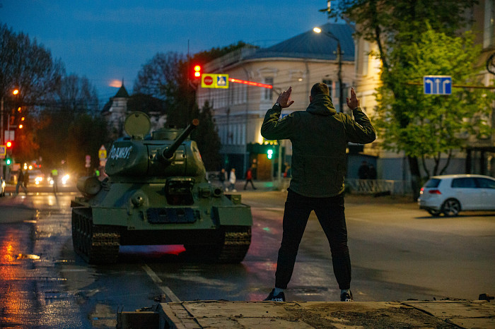 Фоторепортаж: в Туле прошла вторая репетиция Парада Победы