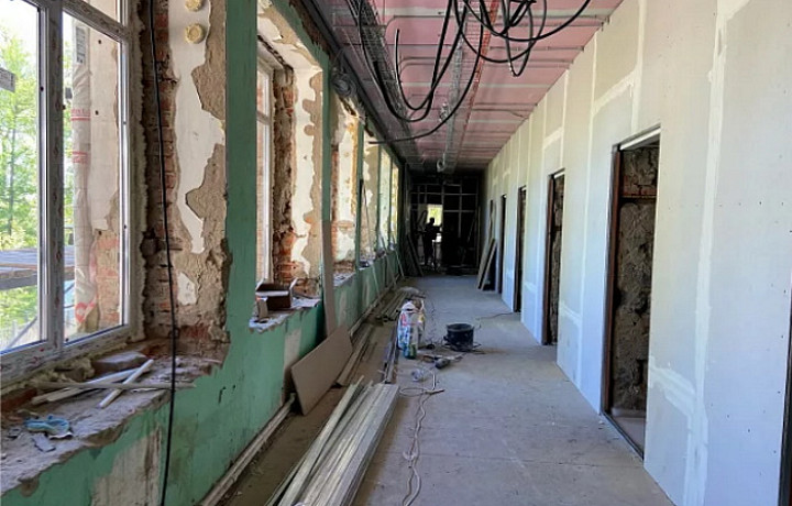 Ремонт поликлиники в тульском поселке Липки завершат в июле