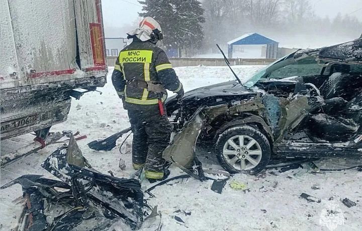 Тульские спасатели за сутки выезжали на 12 дорожных аварий