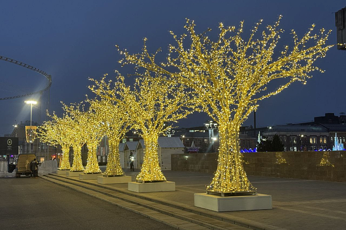 В Туле 1 декабря зажглась новогодняя иллюминация