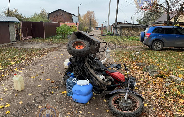 Нетрезвый водитель самодельного трицикла устроил ДТП в поселке Киреевского района