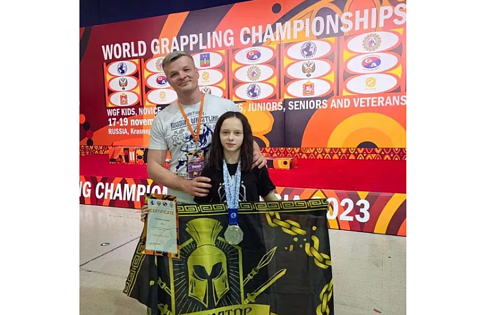 Юная тулячка завоевала серебряную медаль первенства мира по грэпплингу