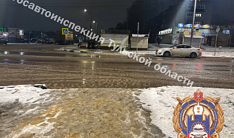 В Щекине на улице Гагарина водитель Kia Rio сбил женщину-пешехода