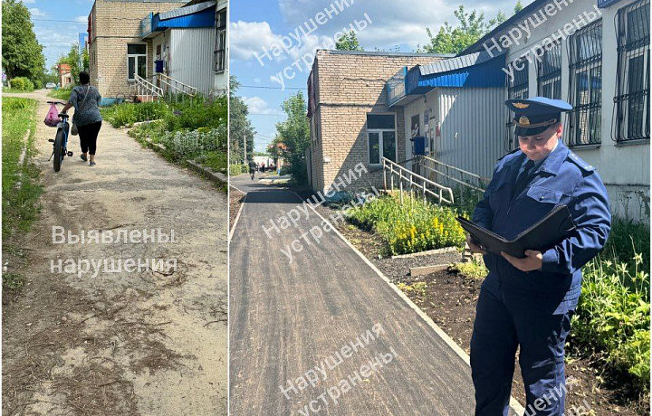 В Арсеньево после вмешательства прокуратуры появился тротуар