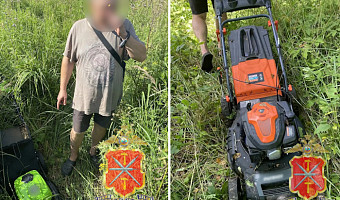 В Заокском районе безработный из ПВР попался на краже садовой техники