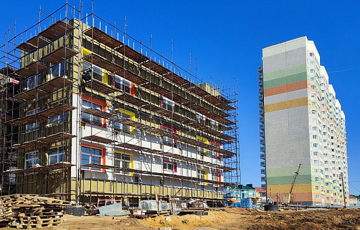 В тульской деревне Нижняя Китаевка трехэтажный детский сад готов на 70%