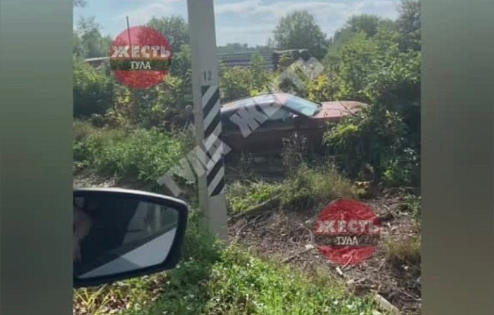 Под Тулой пенсионерка на «БМВ» вылетела в кювет