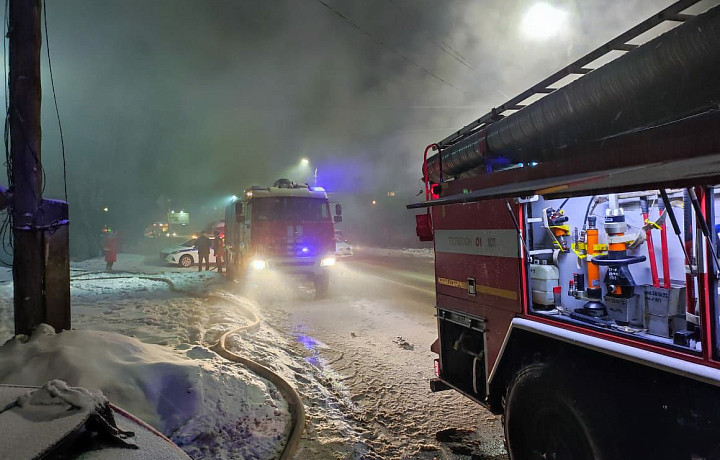 Старшие дети спустились по пожарной лестнице из горящего дома на Одоевском шоссе в Туле – МЧС