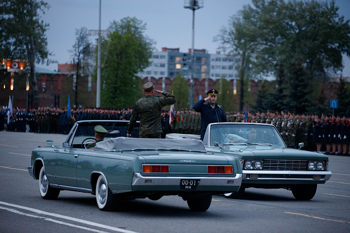 Первая репетиция Парада Победы прошла на площади Ленина в Туле